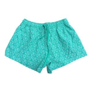 Lauren James woman shorts size medium green and white